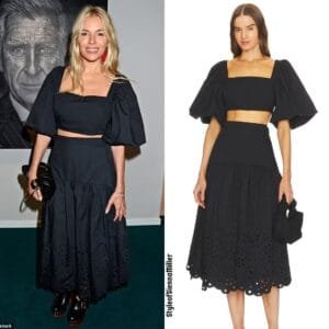 Sienna Miller:in black