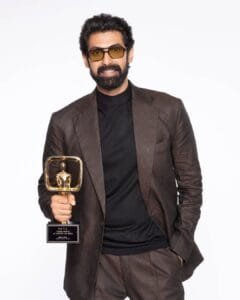 Rana Daggubati:in a brown suit