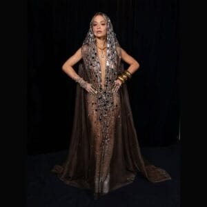 Rita Ora red carpet dress