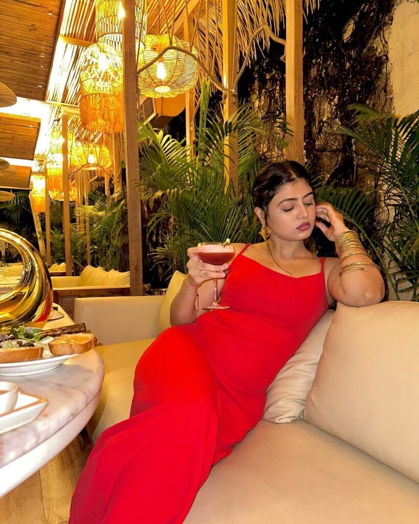 Surbhi Rathore:in red