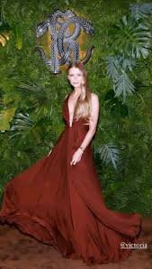 Victoria Magrath marron sleek dress