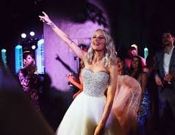 Victoria Magrath white gown