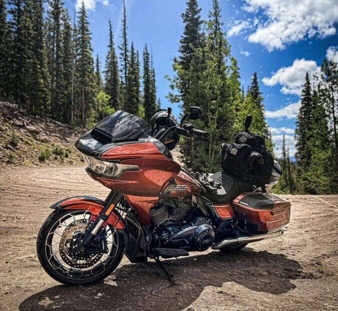 Harley Davidson motorcycle looking nice