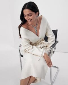Deepika Padukone:in a white dress