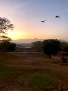 Serene sunrise over Mount Kenya view from Nanyuki:one of therare moments