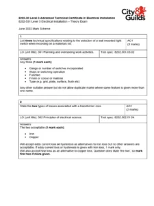 Electrical Installation Technology I Exam Past Paper