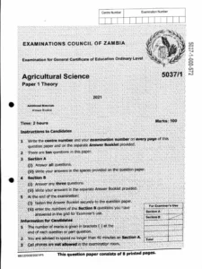 Agricultural Structures Exam Past Paper