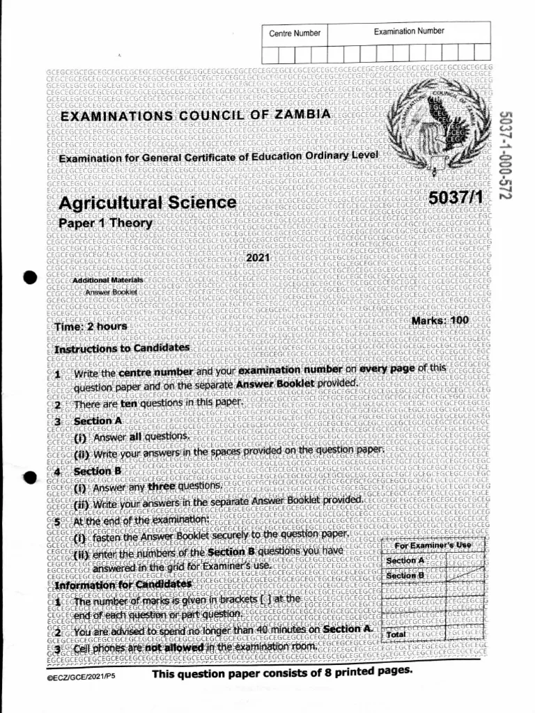 Agricultural Structures Exam Past Paper