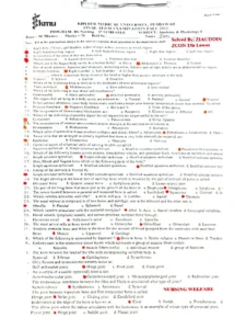 Anatomy And Physiology I Exam Past Paper