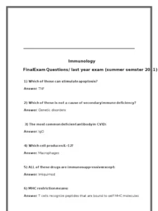 Immunology-Exam-Past-Paper-Mpya-News