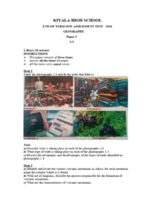 Geography Of Africa Exam Past Paper