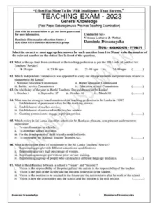 Methods Of Teaching Technical Education Exam Past Paper