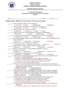 Philosophy-Of-Religion-Exam-Past-Paper-Mpya-News