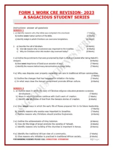 Origin And Development Of Christianity Exam Past Paper