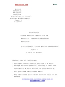 Download Religion And Politics In Africa Exam Past Paper