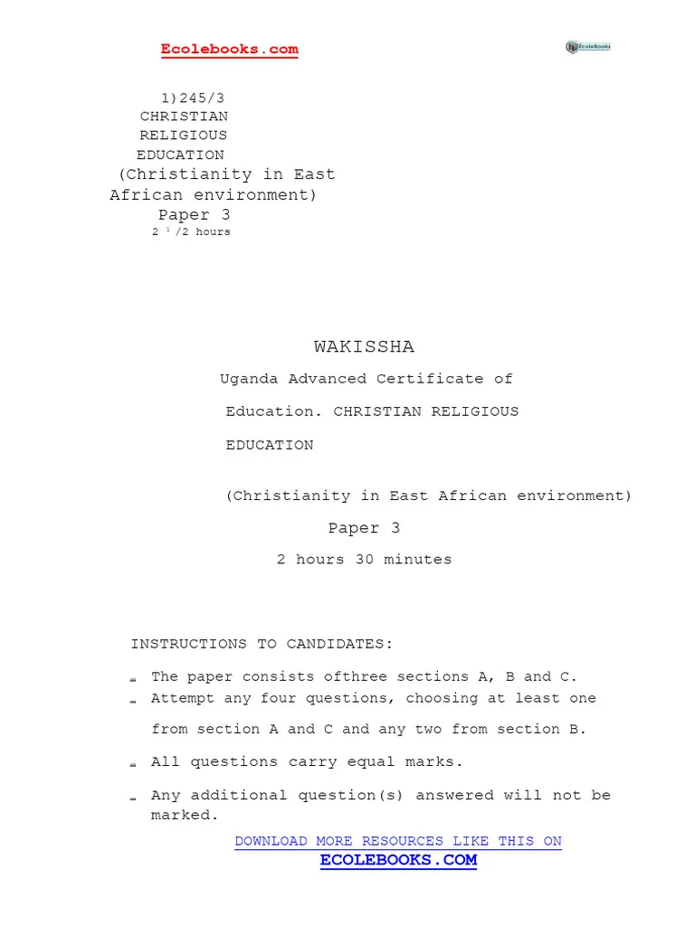 Download Religion And Politics In Africa Exam Past Paper 2 Download Religion And Politics In Africa Exam Past Paper Download Religion And Politics In Africa Exam Past Paper