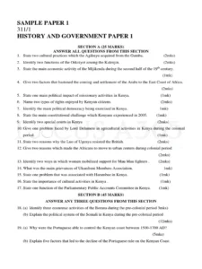 History Of Political Thought Exam Past Paper
