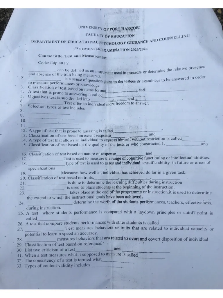 1 2025 10 22T195610.184 Download Educational Test And Measurements Exam Past Paper