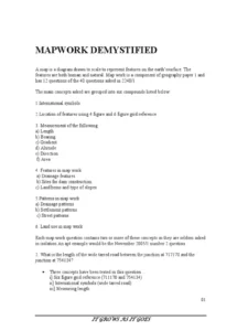 Introduction To Cartography And Mapwork Exam Past Paper