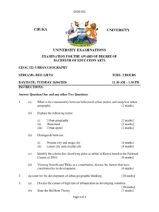 Urban-Geography-Exam-Past-Paper-Mpya-News