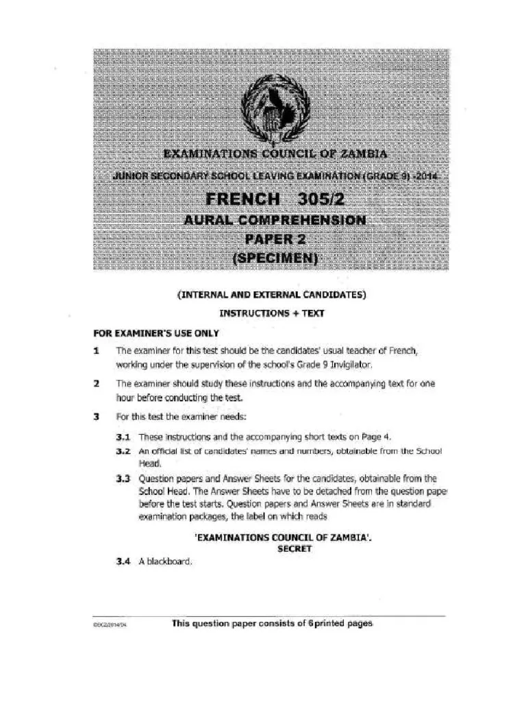 Download Special Methods In French Exam Past Paper 17 Download Special Methods In French Exam Past Paper Special Methods In French Exam Past Paper