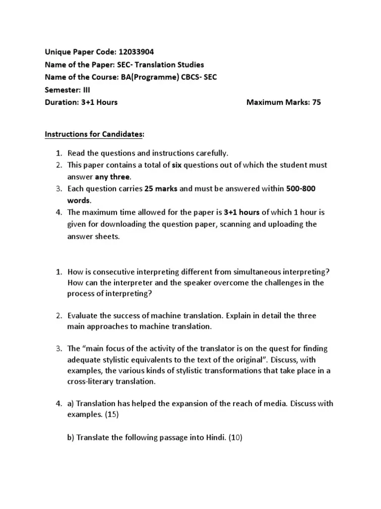 Download Introduction To Translation Exam Past Paper 15 Download Introduction To Translation Exam Past Paper Introduction-To-Translation-Exam-Past-Paper-Mpya-News