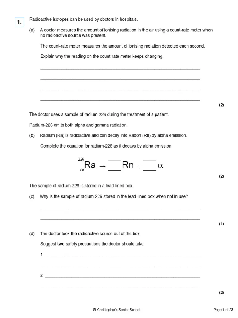 Download Radiation And Nuclear Chemistry Exam Past Paper 6 Download Radiation And Nuclear Chemistry Exam Past Paper Download Radiation And Nuclear Chemistry Exam Past Paper