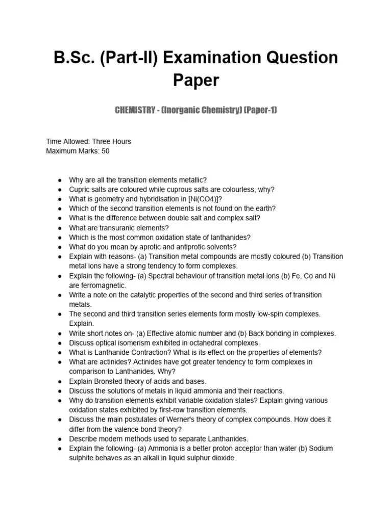 Download Inorganic Chemistry Exam Past Paper 4 Download Inorganic Chemistry Exam Past Paper Inorganic-Chemistry-Exam-Past-Paper-Mpya-News
