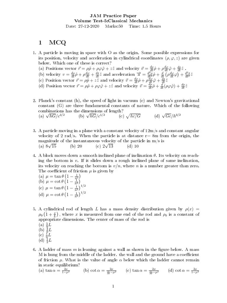 Classical-Mechanics-Exam-Past-Paper-Mpya-News
