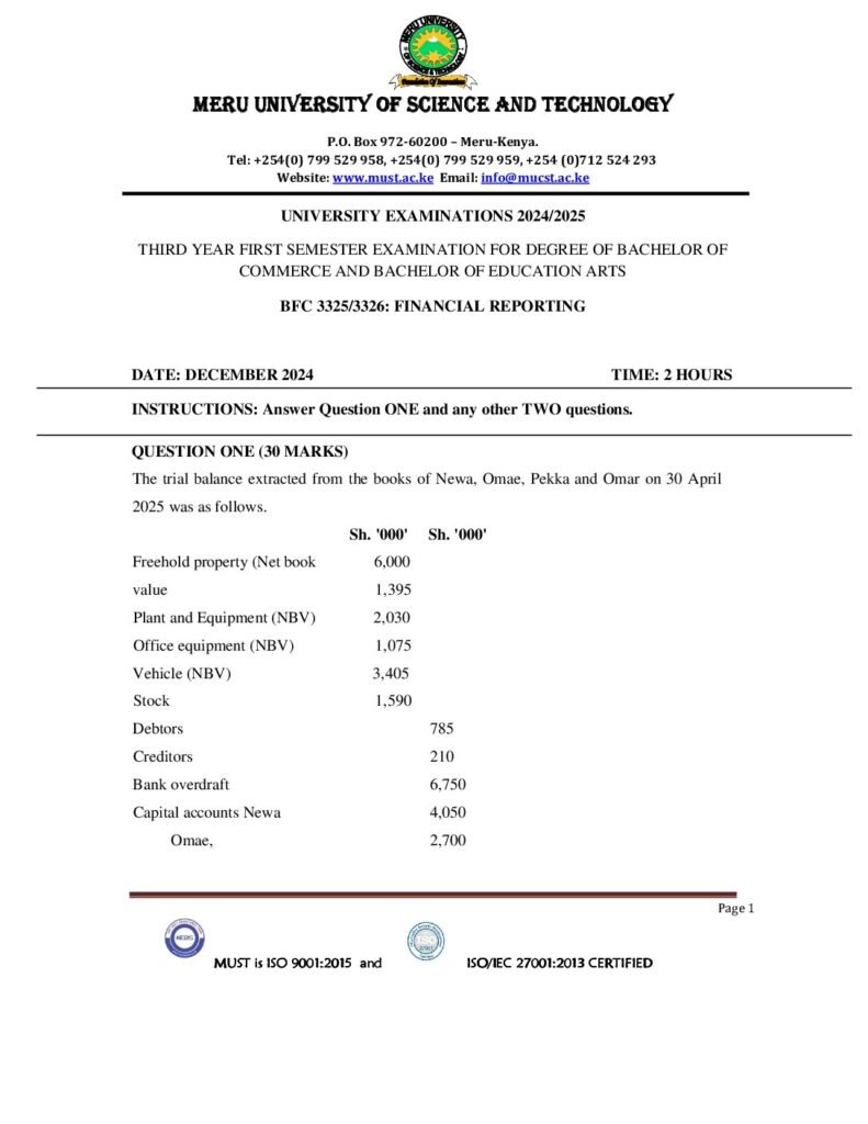 Download Finacial Reporting Exam Past Paper 6 Download Finacial Reporting Exam Past Paper Finacial Reporting Exam Past Paper Mpya News pdf Download Finacial Reporting Exam Past Paper