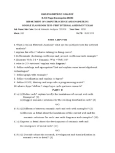Download Social Network Analysis Exam Past Paper 1 Download Social Network Analysis Exam Past Paper Social Network Analysis Exam Past Paper