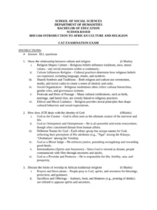 African Religion And Culture