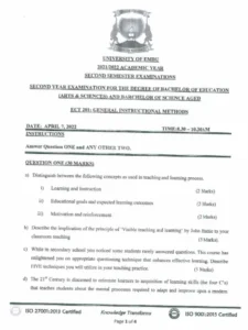 General Instructional Methods