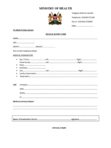 medical form 