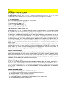 Origin And Development Of Islam 