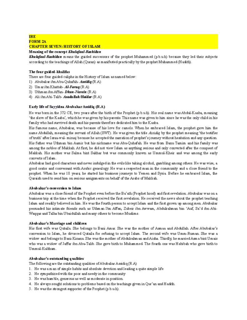 Origin And Development Of Islam