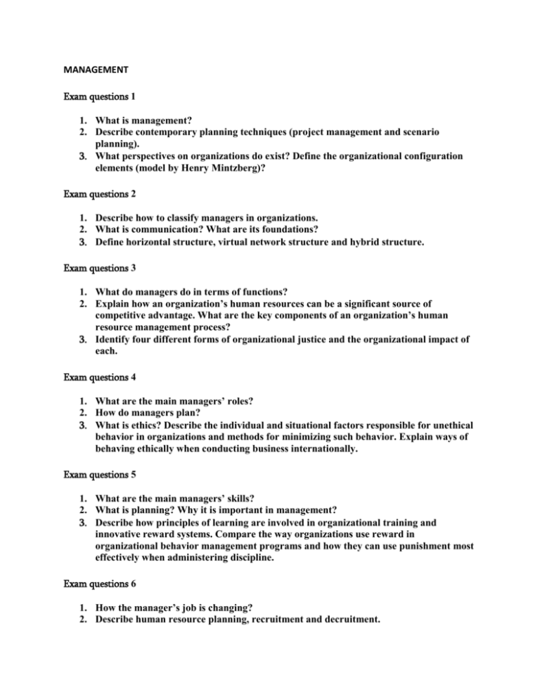 Educational Management And Organization