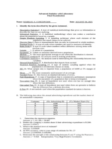 Advanced Statistical Methods In Education