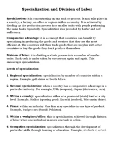 Skill Specialisation I (Theory)