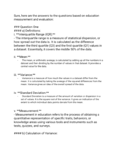 Educational Tests And Measurement