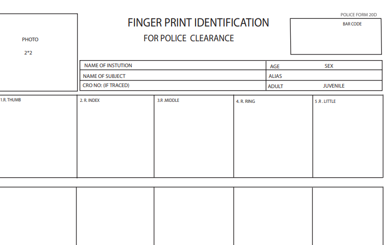 Uganda: Download Finger Print Service PDF For Civilian Applicant - MPYA ...