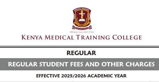 Download KMTC Fee Structure 2025/2026 PDF