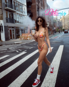 Hottest Bikini Looks by Emily Ratajkowsi cute cat