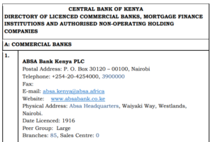 list of accredited banks in kenya