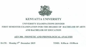 Past Paper on Phonetic and Phonological Analysis