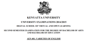 Download Revision Past Paper on Varieties of English