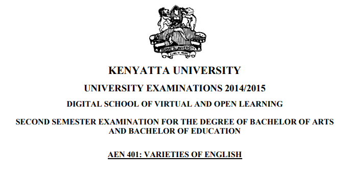 Download Revision Past Paper on Varieties of English 1 Download Revision Past Paper on Varieties of English Download Revision Past Paper on Varieties of English