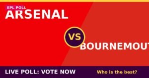 Arsenal vs Bournemouth live poll - vote now
