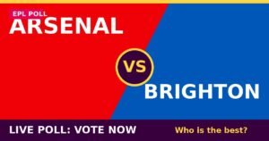 Arsenal vs Brighton live poll - vote now