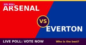 Arsenal vs Everton live poll - vote now